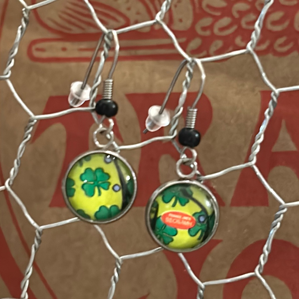 Trader Joe’s Earrings 12mm Clover